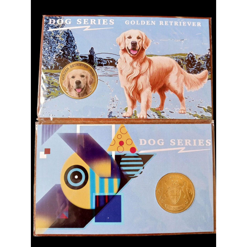 Паган 3 доллара 2025 собака GOLDEN RETRIVER в блістері запайка