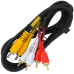 Шнур з“єднувальний 3RCA х 3RCA, діам.-3+6+3мм, 1,2 м