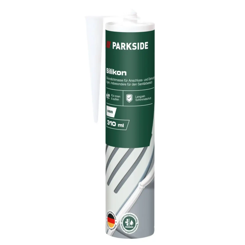Силіконовий герметик білий, картридж 310 мл PARKSIDE®, Німеччина