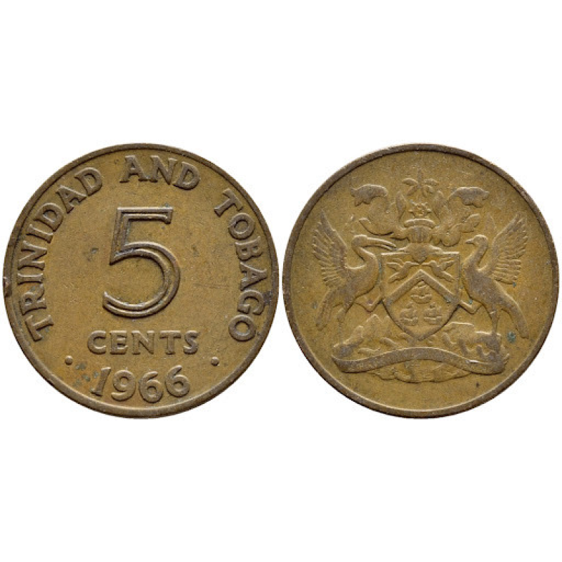Трінідад і Тобаго 5 міліграм 1966 герб (ЕА) Трінідад і Тобаго 5 міліграм 1966 герб (ЕА)