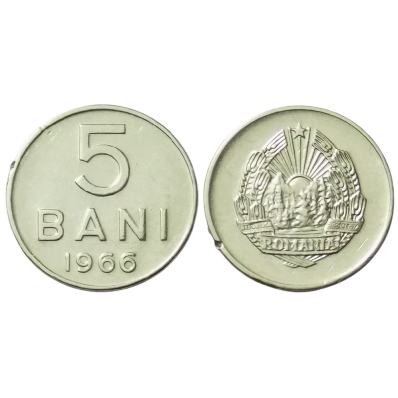 5 бані 1966 Румунія