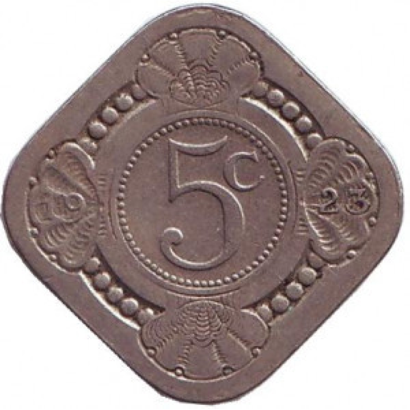 Монета 5 центів. 1923 рік, Нідерланди. Монета 5 центів. 1923 рік, Нідерланди.