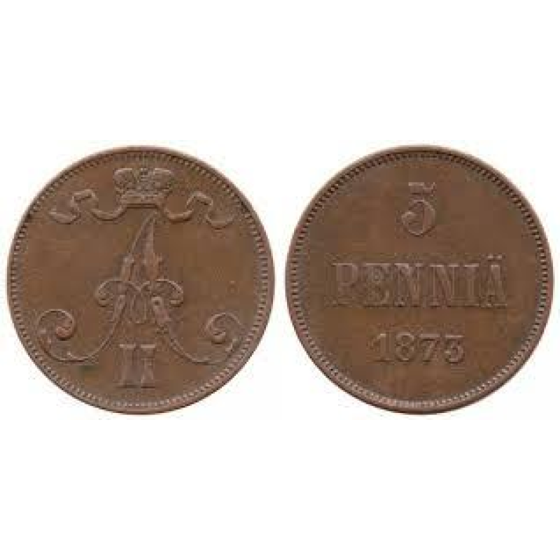 5 пінні 1873, Фінляндія