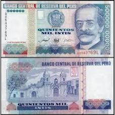 Перу / Peru 500000 Intis 1989 Pick 147 UNC