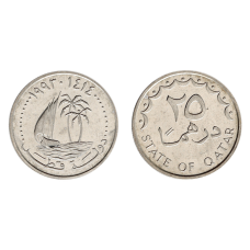 25 дрхамів 1973 — 1998, Катар (ЄВ)