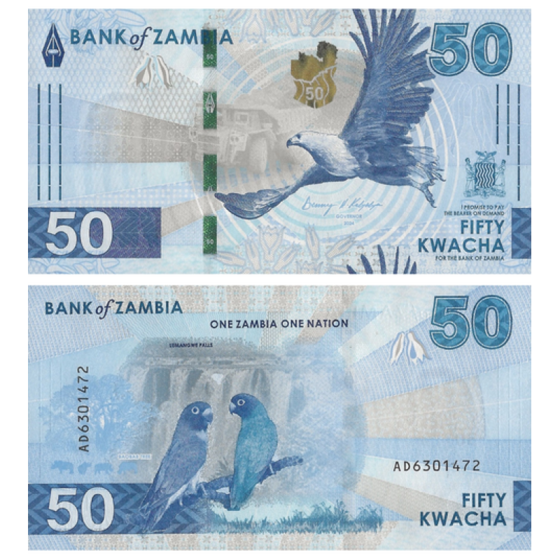 Замбія / Замбия / Zambia 50 Kwacha 2024(2025) Pick 64 UNC Замбія / Замбия / Zambia 50 Kwacha 2024(2025) Pick 64 UNC