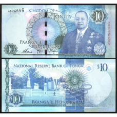 Тонга / Tonga 10 paanga (2015) Pick 46 UNC