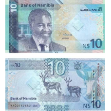 Намібія / Намибия / Namibia 10 dollars 2025 Pick 20 UNC