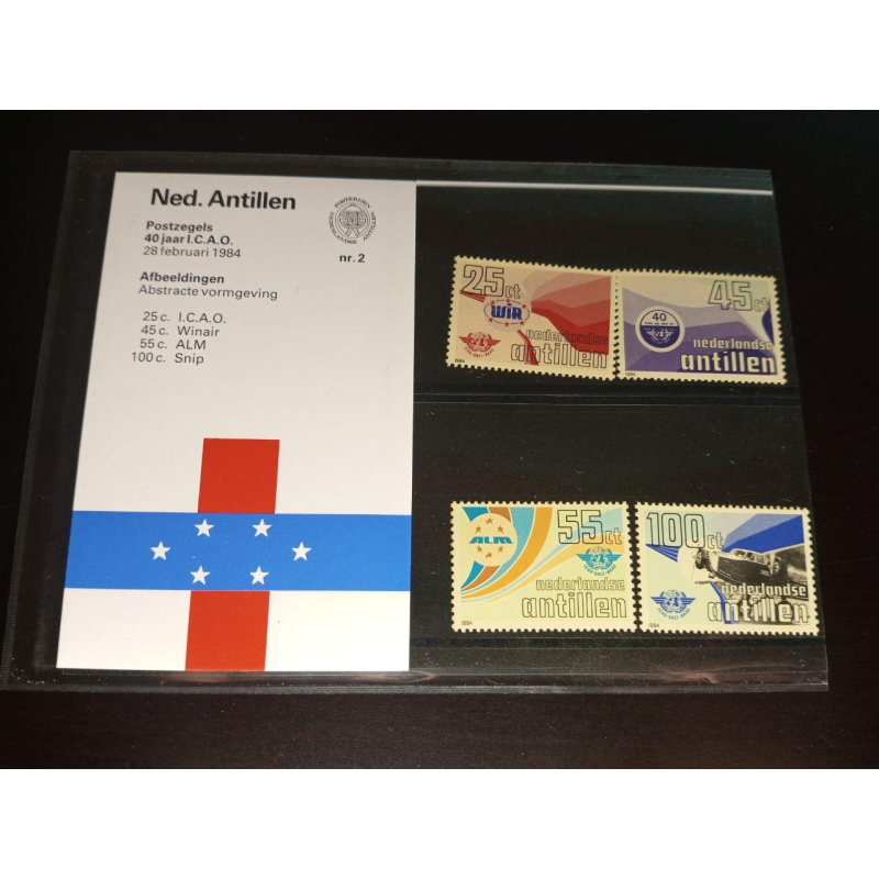 Нідерландські Антили 1984 р. MNH холдер буклет No2 Нідерландські Антили 1984 р. MNH холдер буклет No2