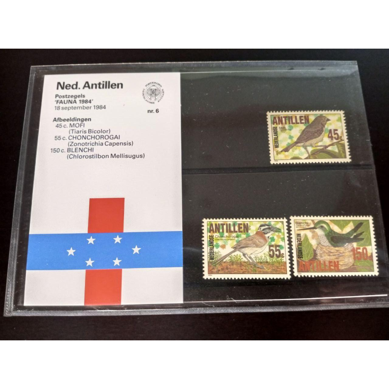 Нідерландські Антили 1984 р. MNH холдер буклет No6 Нідерландські Антили 1984 р. MNH холдер буклет No6
