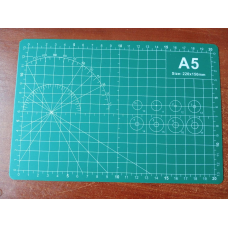 Килимок двосторонній А5 з розміткою для різання печворка, Cutting mat