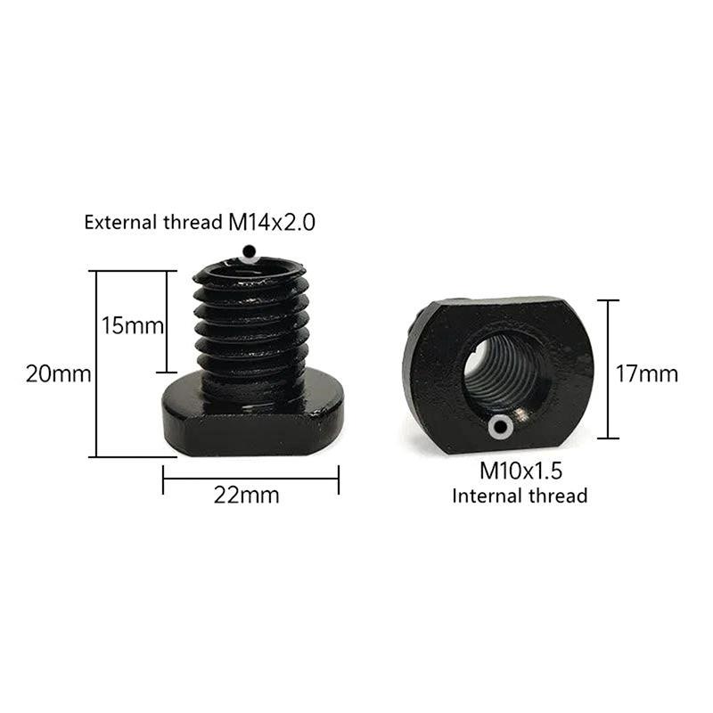 Адаптер M10 Кутова шліфувальна машина M14 Перетворювач різьби Adapte Arbor Connector Полірування для інструментів Адаптер M10 Кутова шліфувальна машина M14 Перетворювач різьби Adapte Arbor Connector Полірування для інструментів