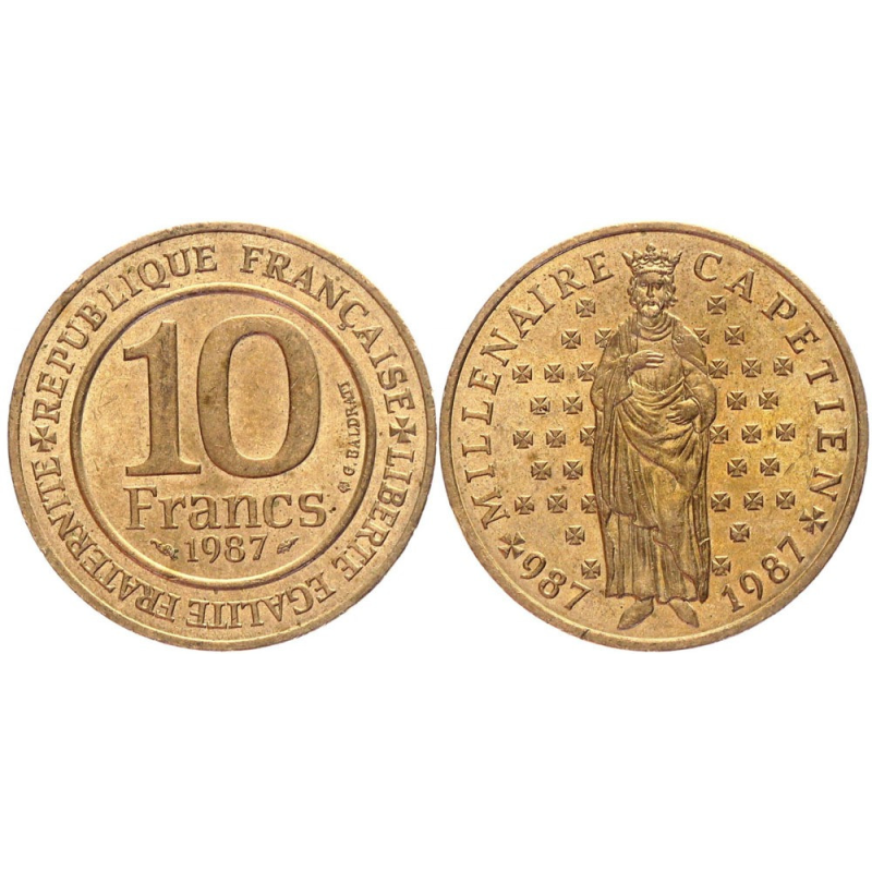 10бунів 1987 Франція — Тисячоліття династії Капетингу 10бунів 1987 Франція — Тисячоліття династії Капетингу