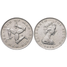 10 пінсів 1975 острів Мен
