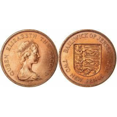 2 нових пенса 1971 - 1980, Джерсі