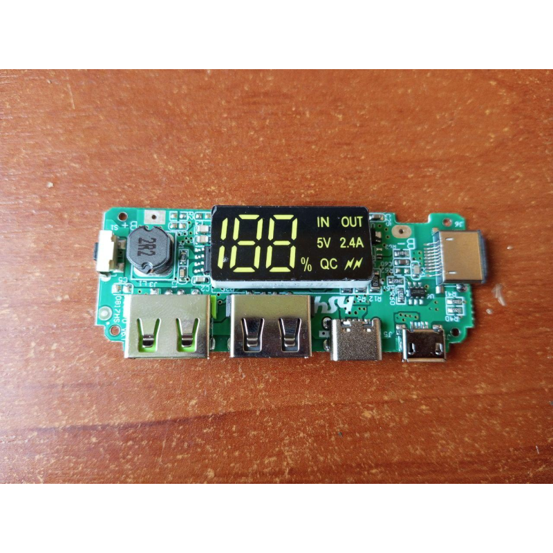 Модуль зарядки для мобільного Power Bank 18650 USB 5V 2.4A, Micro/Type-C Модуль зарядки для мобільного Power Bank 18650 USB 5V 2.4A, Micro/Type-C