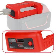 Адаптер для батарей Mil.wauke 18V з USB та PD Type-C зарядкою - Швидке живлення для літійних батарей 18V MAX (Тільки адаптер)