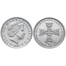 Мен 5 пенсів 2000 2002 - Кельтський хрест