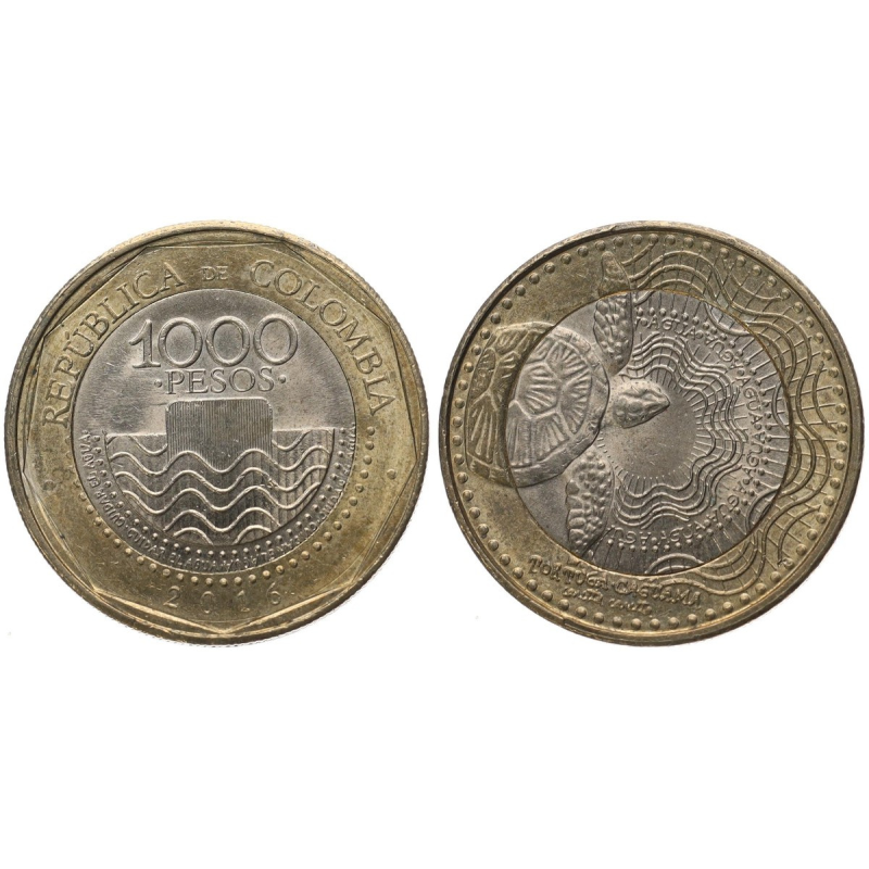 Колумбія 1000 песо, 2012-2025 (БД)