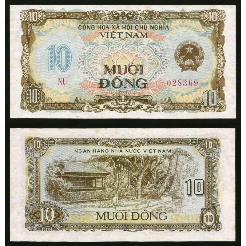 В“єтнам / Vietnam 10 Dong 1980 Pick 86 UNC В“єтнам / Vietnam 10 Dong 1980 Pick 86 UNC