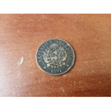Монета 2 синтаво 1891 рік, ang.(АМ)