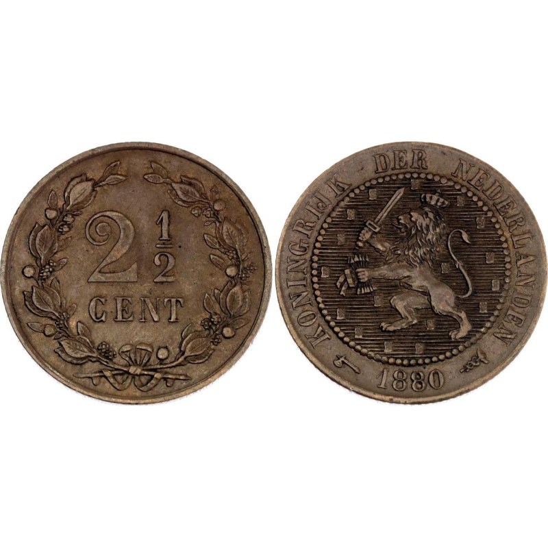 Голландія/Нідерланди 2 1/2 цента 1877 — 1898, Нідерланди Голландія/Нідерланди 2 1/2 цента 1877 — 1898, Нідерланди