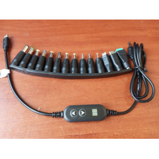 Кабель, що підвищує USB 5V — DC to 5V/9V/12V з перемикачем, з перехідниками 14 шт.