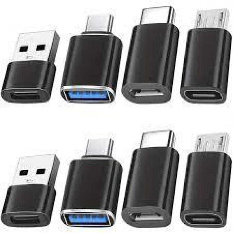 Набір адаптерів USB-C на USB, 8 шт. Набір адаптерів USB-C на USB, 8 шт.