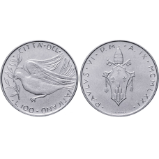 Ватикан, 100 лір, 1970