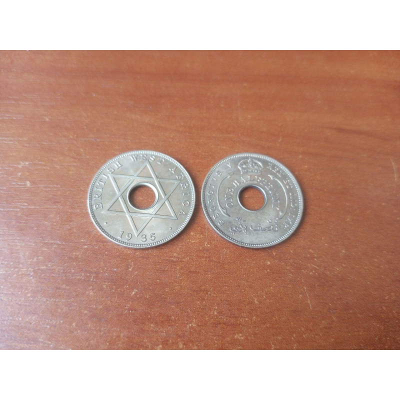 Британська Західна Африка 1/2 пенни 1935 UNC (Д) Британська Західна Африка 1/2 пенни 1935 UNC (Д)