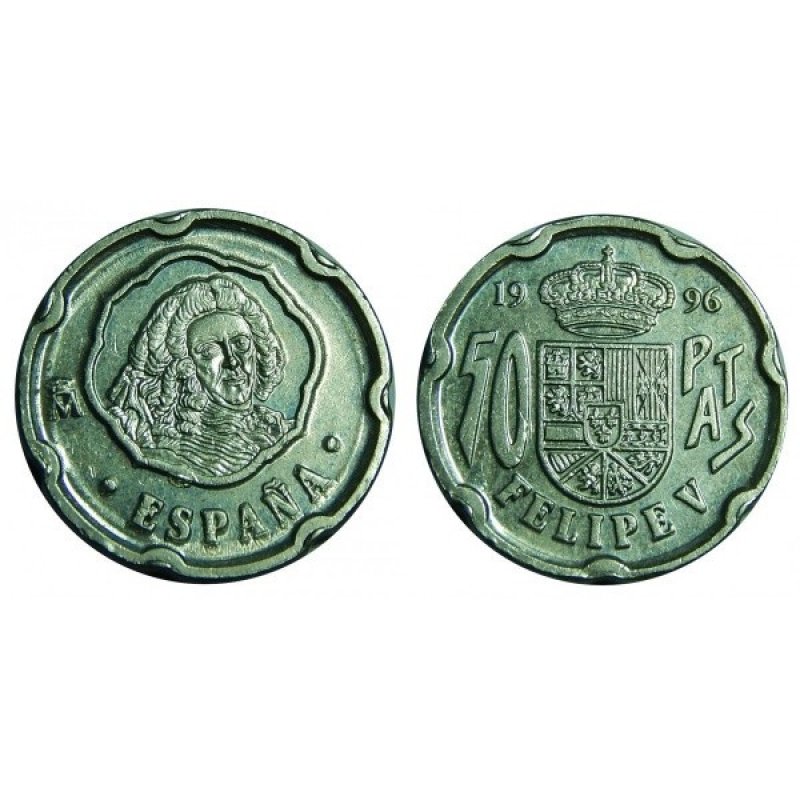 50 песет 1996 — Філіп V, Іспанія