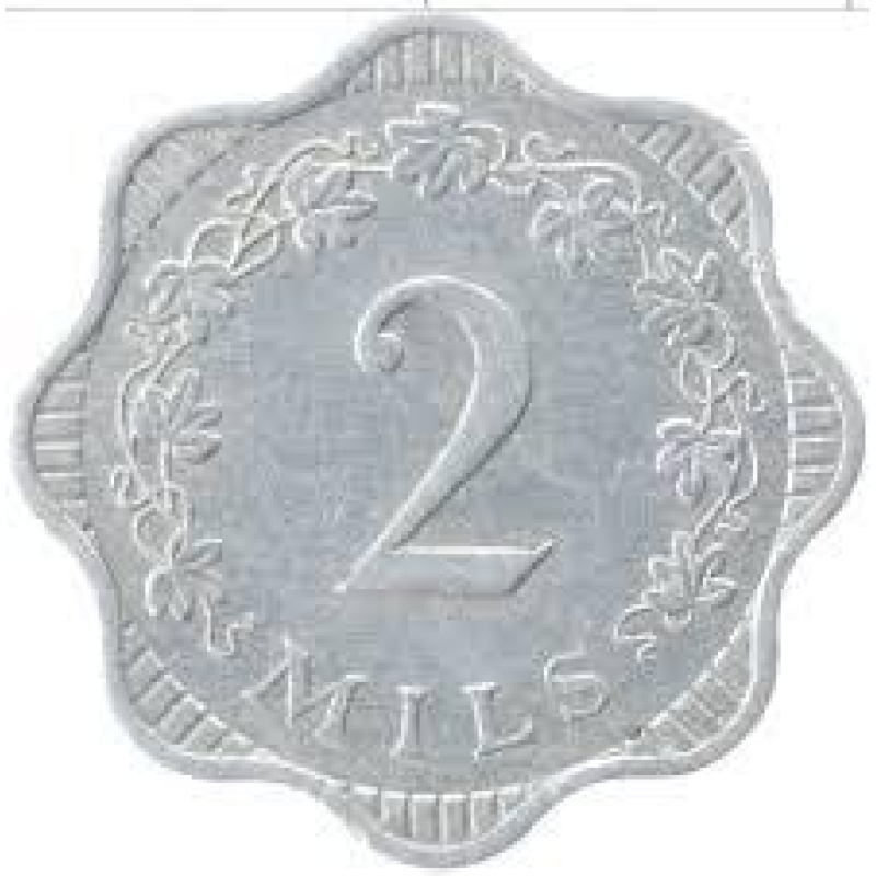 2 миля 1972, Мальтійська республіка (1972-2007).(АО) 2 миля 1972, Мальтійська республіка (1972-2007).(АО)
