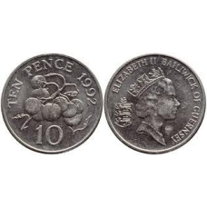 Гернсі 10 пінсів 1992 помідори