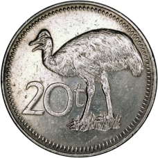 Папуа-Нова Гвінея 20 тойя, 1975-2020