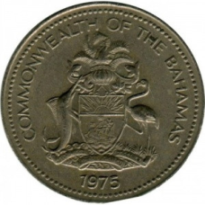 Ананас. Монета 5 млн, 1975 рік,гнові острови.(АЖ)