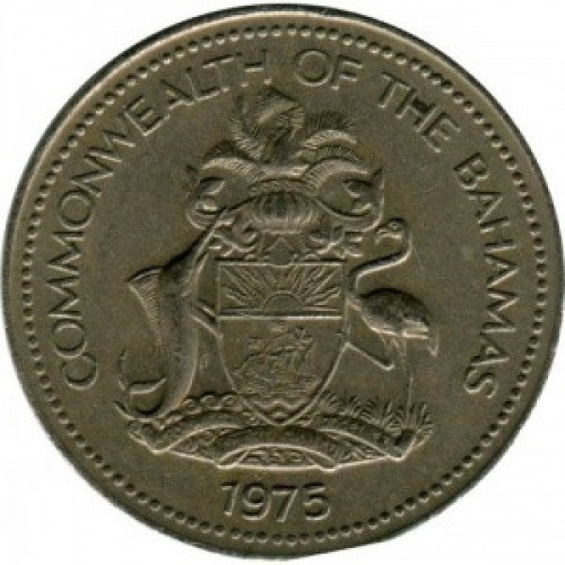 Ананас. Монета 5 млн, 1975 рік,гнові острови.(АЖ)