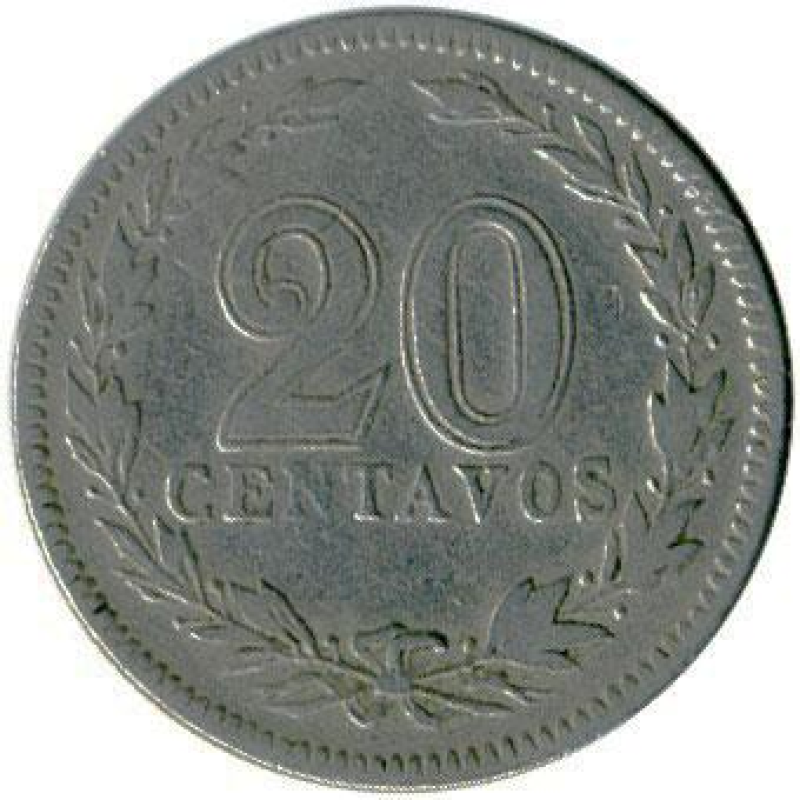 Аргентина 20 сентаво 1896-1942.(АМ) Аргентина 20 сентаво 1896-1942.(АМ)