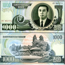 North Korea Північна Корея - 1000 Won 2006 UNC
