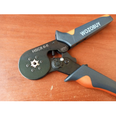 WOZOBUY Кримпер  HSC8 6-6А, 23-10AWG, кліщі для обтискання трубчастих наконечників 0.25 - 6 мм2