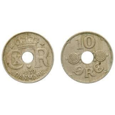 Монета 10 ере 1933, Данія