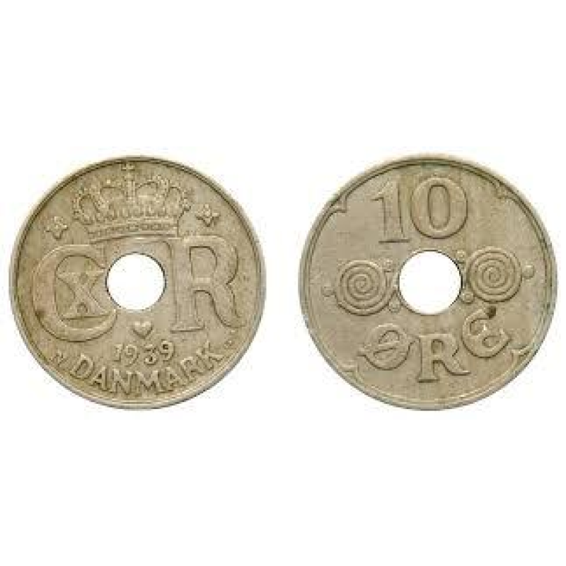 Монета 10 ере 1933, Данія