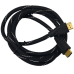 Шнур HDMI (штекер - штекер) v.1.4, діам.-6мм, “позолочений“, 2м, чорний (в коробці) Шнур HDMI (штекер - штекер) v.1.4, діам.-6мм, “позолочений“, 2м, чорний (в коробці)