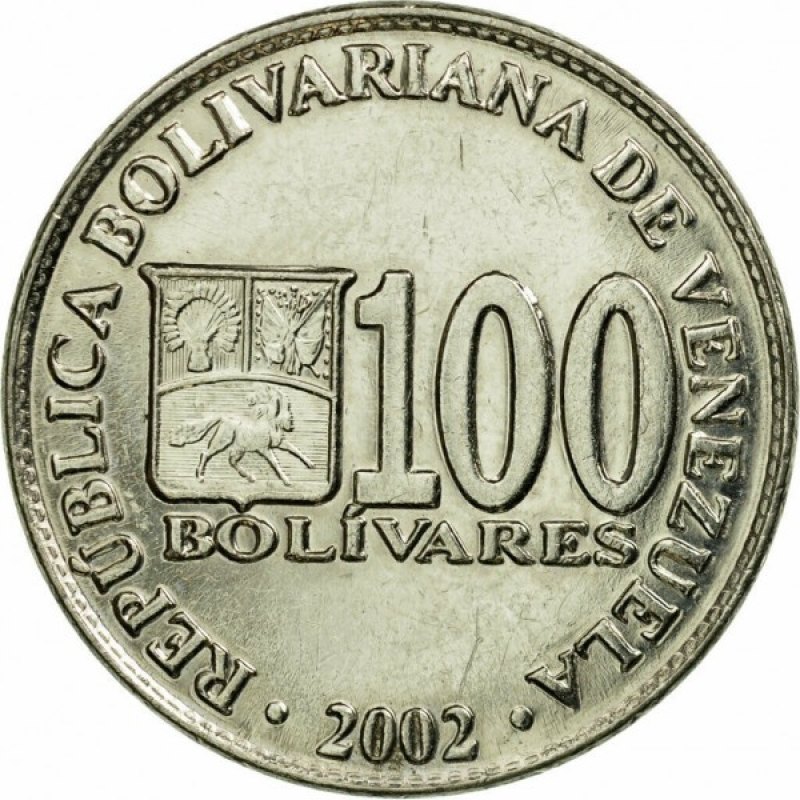 Венесуела 100 боліварів, 2002