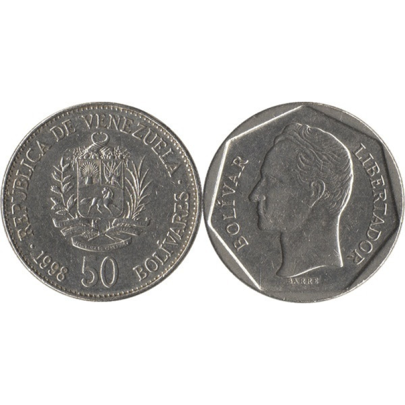 50 болівар 1998 Венесуела 50 болівар 1998 Венесуела