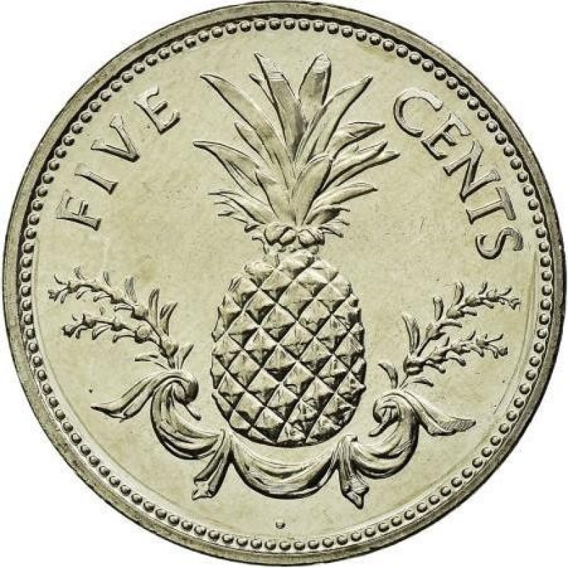 5 центов 1974-2006 - Елизавета II, Багамы 5 центов 1974-2006 - Елизавета II, Багамы