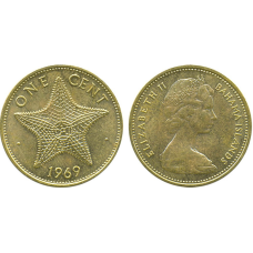 1 цент 1966-69 Багамские Острова