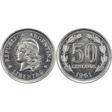 50 Centavos - Аргентина 1957-1961