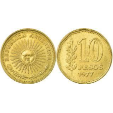 10 сентаво 1977-78, Аргентина