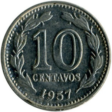 10 сентаво 1957-1959, Аргентина
