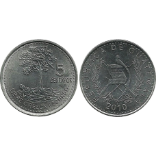 5 сентаво 1977-2000, Гватемала
